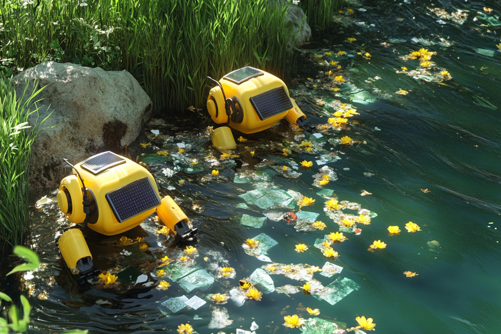 River Clean-Up Robots Begin Removing Microplastics Near Industrial Zones